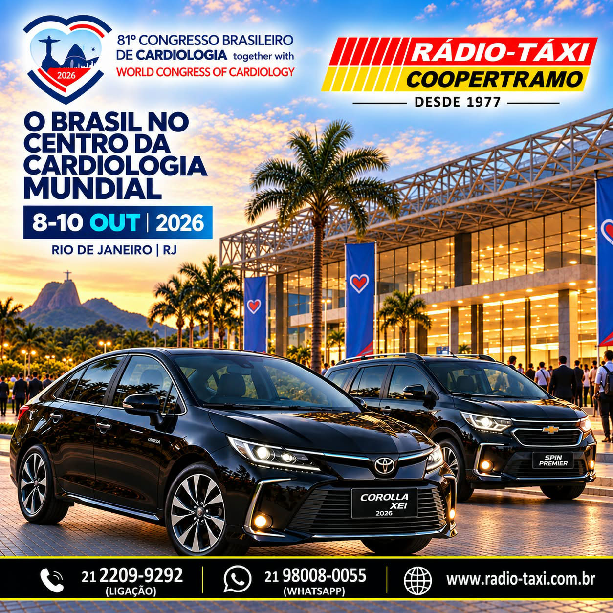 81º Congresso Brasileiro de Cardiologia, 8 a 10 de outubro de 2026